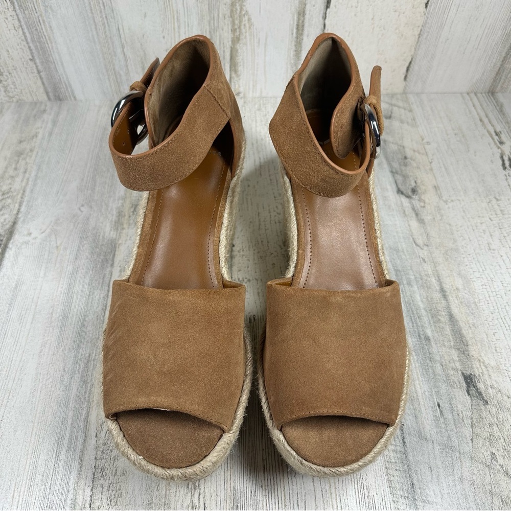 Marc Fisher Brown Platform Wedges - Picture 2 of 11